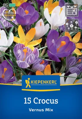 KIEPENKERL Blumenzwiebel Großblumige Krokus-Mischung, 15 Stück  Cover